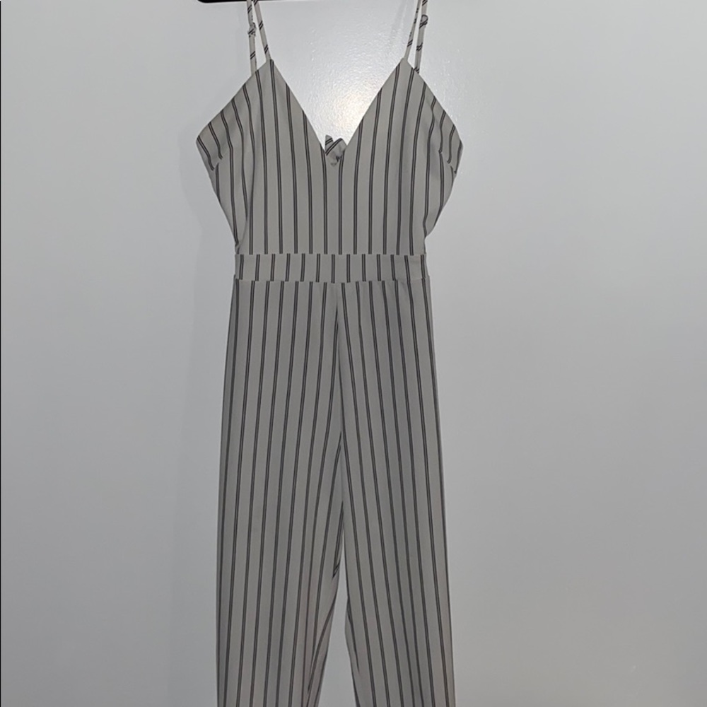 Jumpsuit , zebra lines